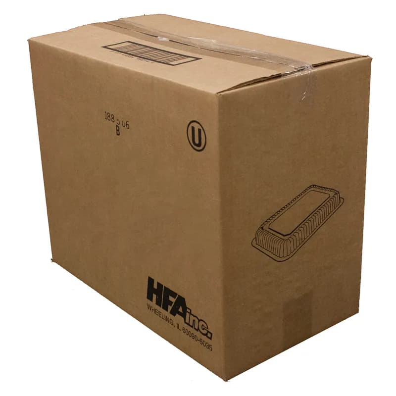 Lid Low Dome 8X4 IN OPS Clear Rectangle For 2 LB Bread Loaf Pan 200/Case