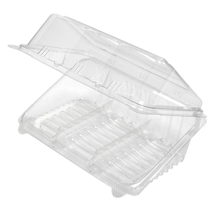 Cookie Hinged Container With Dome Lid 24 CT 11.52X7.286X3.76 IN PET Clear Rectangle 100/Case