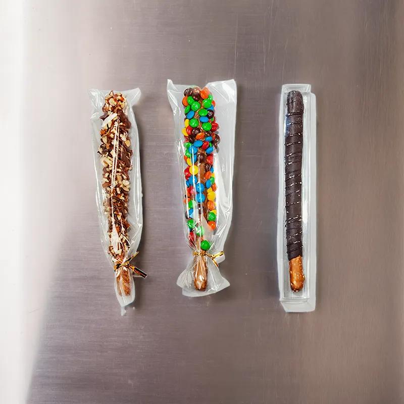 Rod Bag 10X1.5+1 IN Plastic Clear 100/Pack