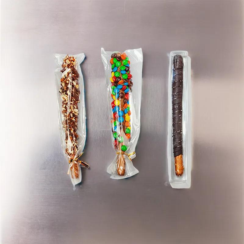 Rod Bag 10X1.5+1 IN Plastic Clear 100/Pack