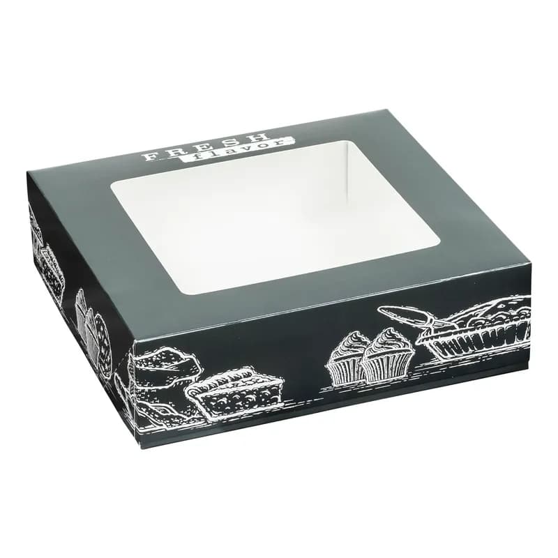 Pie Box 9X9X2.5 IN Fresh Flavor With Window 100/Case