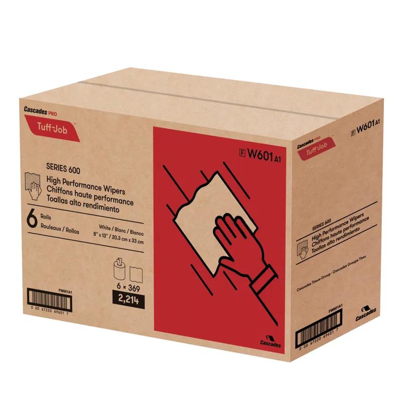 Cascades PRO Tuff-Job® Cleaning Wipe 8X13 IN PP White Centerpull High Performance 6/Case