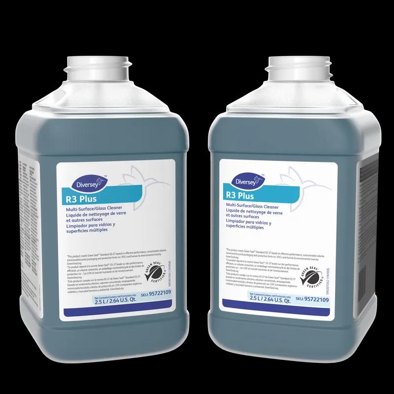 Room Care R3 Plus Odorless Glass Cleaner 2.5 L Multi Surface Liquid Multi-Surface 2/Case