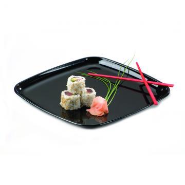 Mozaïk® Serving Tray Base 16X16X0.75 IN PP Black Square 25/Case
