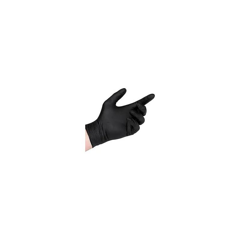 Examination Gloves XL Black Nitrile 100/Box