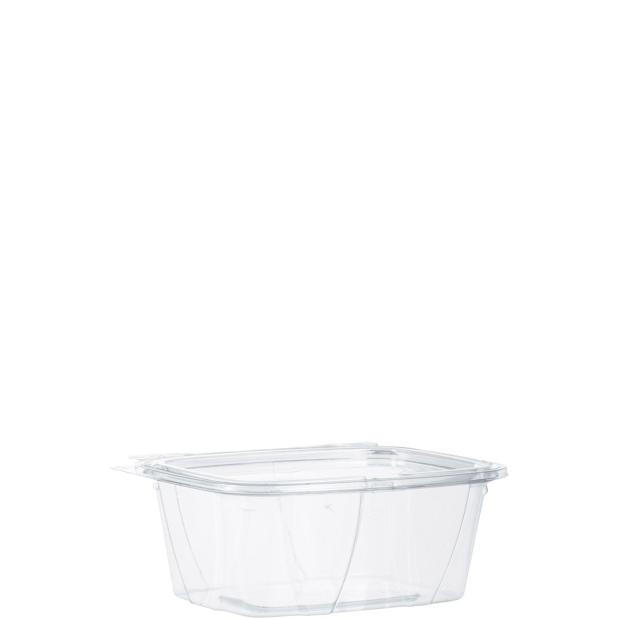 Dart® ClearPac® SafeSeal™ Deli Container Base & Lid Combo With Flat Lid 32 OZ PET Clear Tall 100 Count/Pack 2 Packs/Case