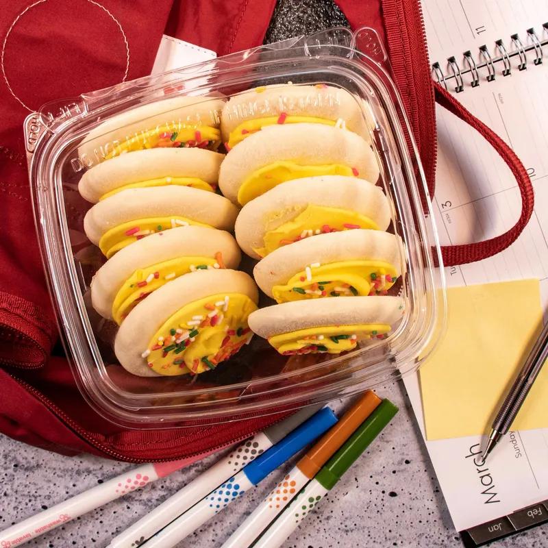 Dart® ClearPac® SafeSeal™ Deli Container Base & Lid Combo With Flat Lid 32 OZ PET Clear Tall 100 Count/Pack 2 Packs/Case