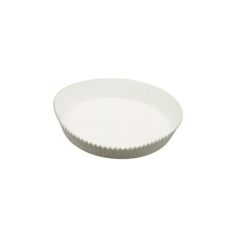 Pan Liner 7.75 IN White Round Fluted Greaseproof Waxed 250/Pack
