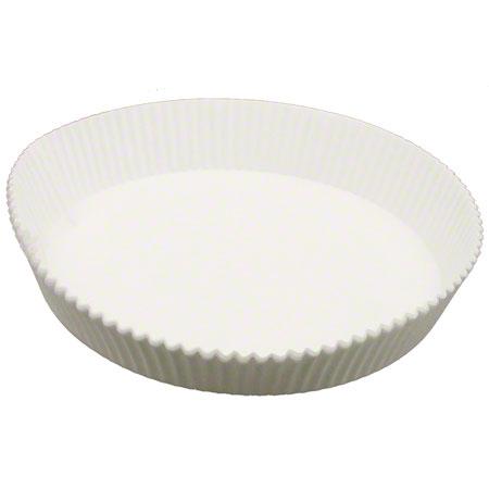 Pan Liner 7.75 IN White Round Fluted Greaseproof Waxed 250/Pack