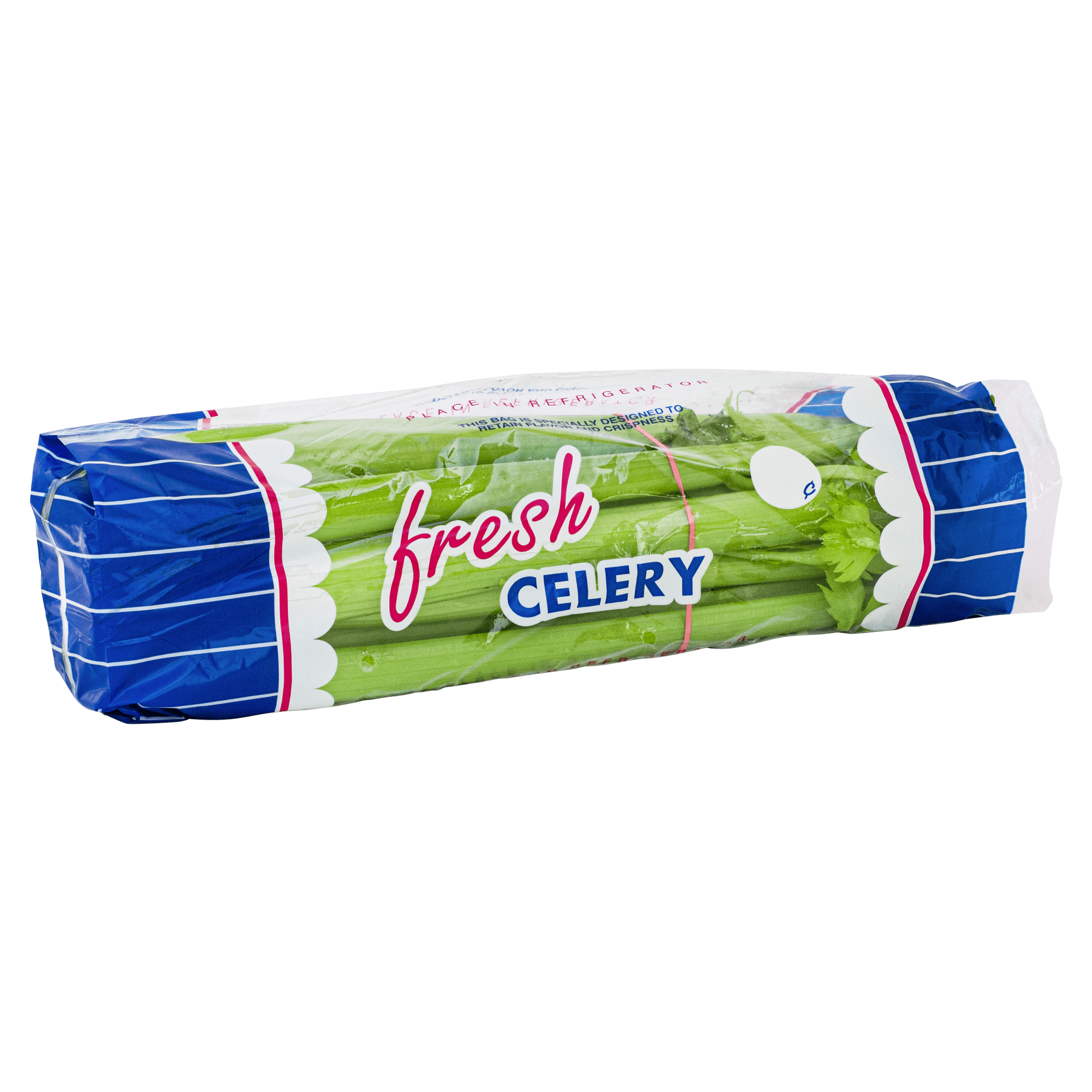 Celery Bag Low-Density Polyethylene (LDPE) Clear Fresh 1000/Case