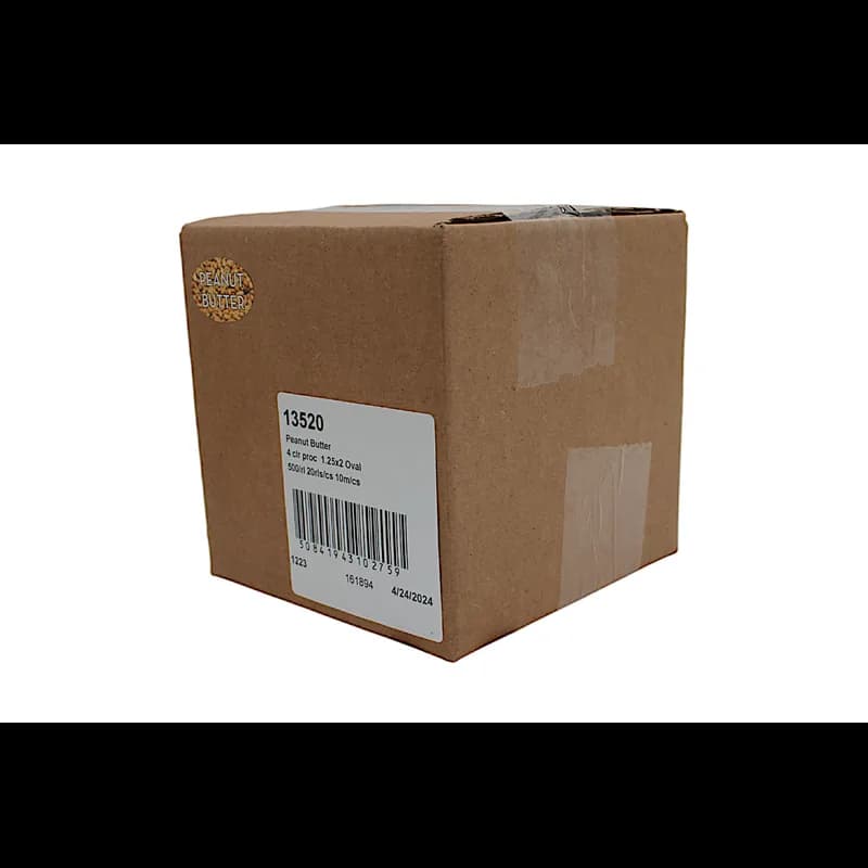 Peanut Butter Bakery Flavor Label 1.25X2 IN Oval 4 Color Process 500 Count/Roll 20 Rolls/Case 10000 Count/Case