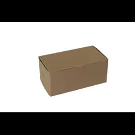 Bakery Box 9X5X4 IN Paperboard Kraft Corner Lock 1-Piece 250/Case