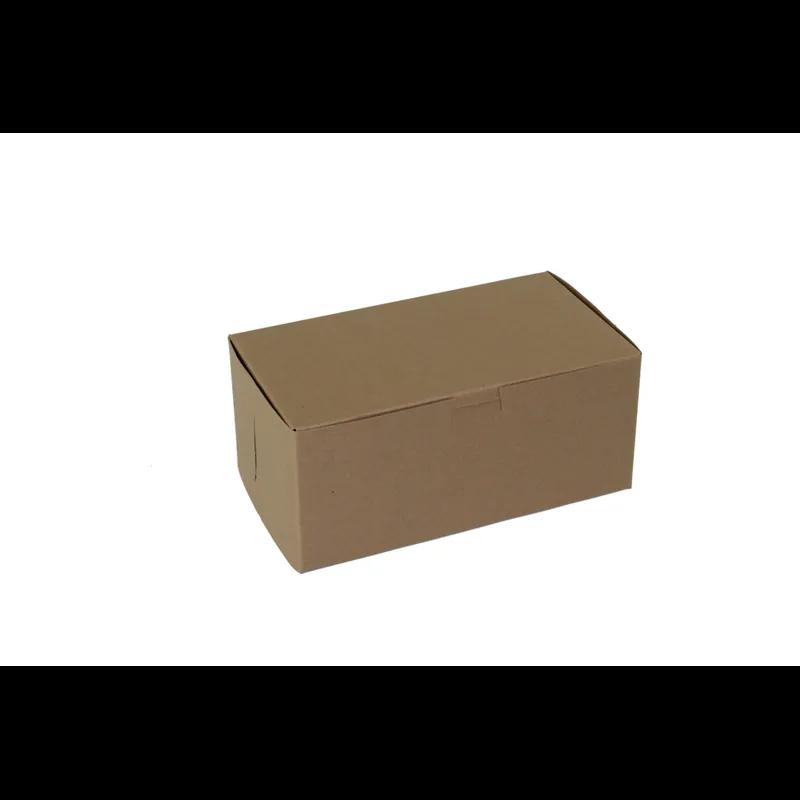 Bakery Box 9X5X4 IN Paperboard Kraft Corner Lock 1-Piece 250/Case