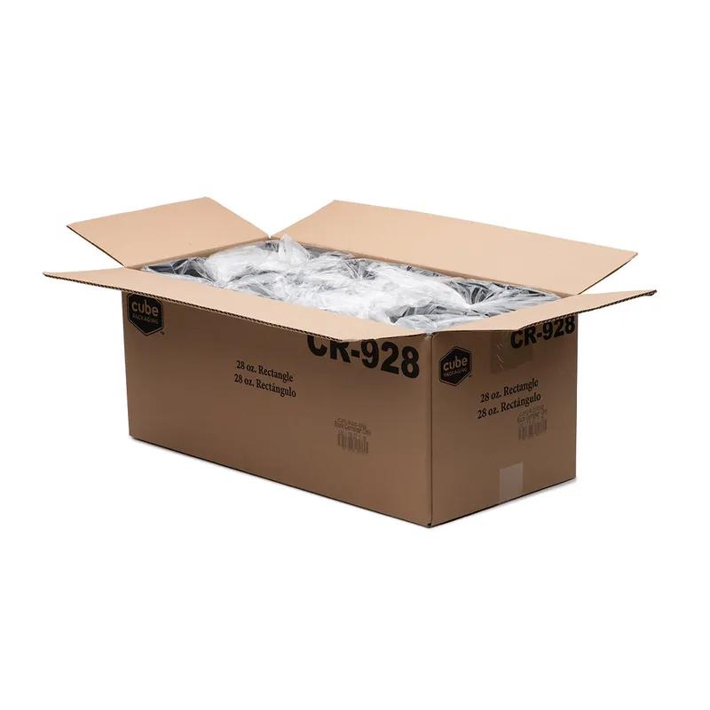 Take-Out Container Base 8.3X5.8X1.62 IN Plastic Black Rectangle 300/Case