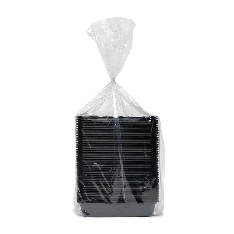 Take-Out Container Base 8.3X5.8X1.62 IN Plastic Black Rectangle 300/Case