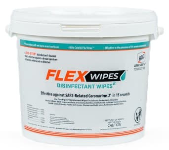 FlexWipes™ Wipe Dispenser 800 Wipes 12X12X24 IN For Dispensing FlexWipes™ 800 Count Rolls Empty Bucket 5 Count/Pack