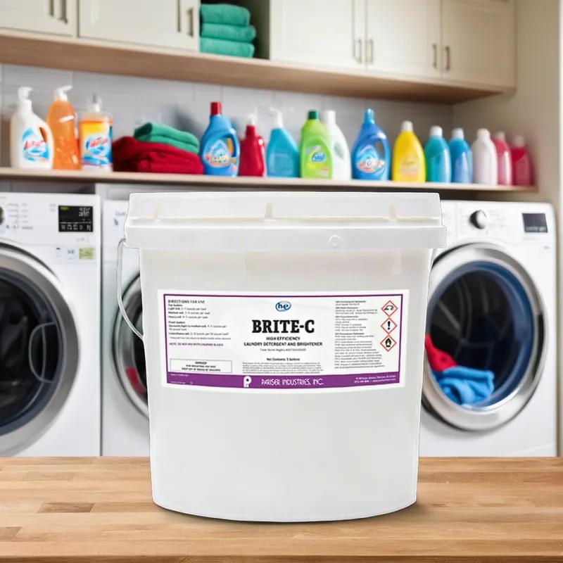 BRITE-C Laundry Bleach Laundry Detergent 15 GAL Color Safe Surfactant Whitening Agent 1/Pail