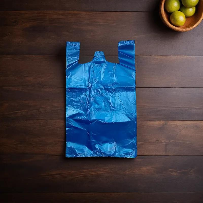 Liquor Bag 12X7X22 IN LDPE Blue T-Sack 120/Case