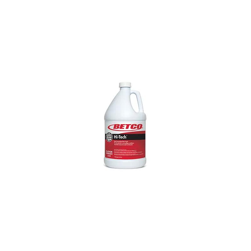 Hi-Tech® Mild Scent Floor Finish 1 GAL Burnishing RTU Liquid Metal Interlocked Acrylic Polymer 4/Case