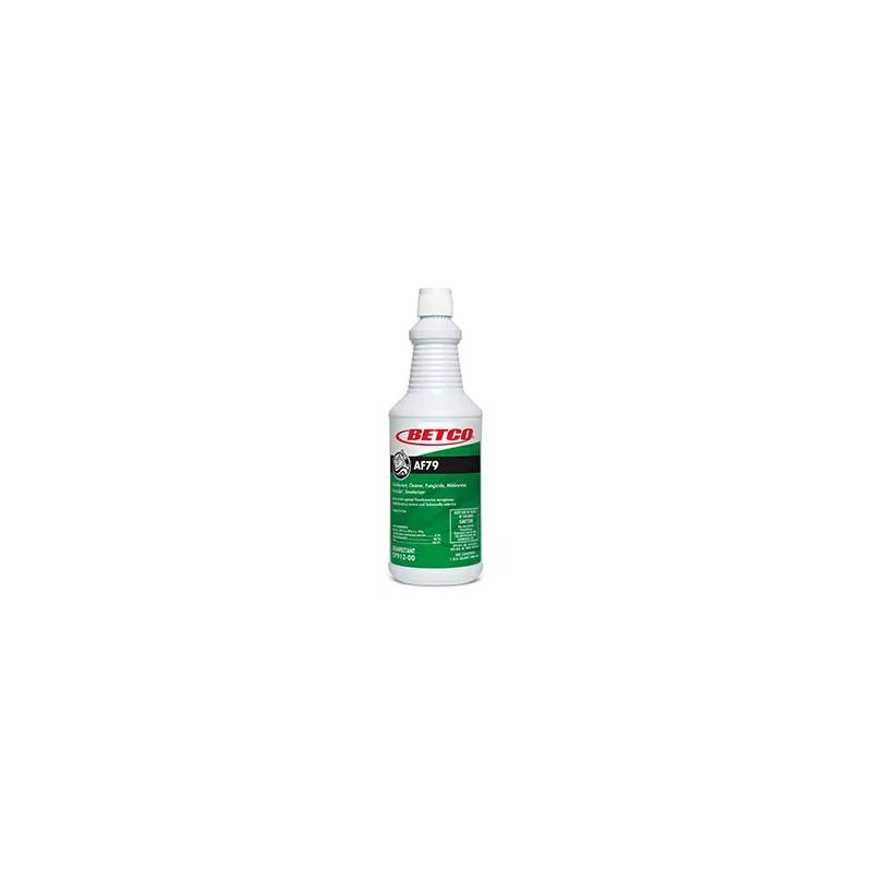 AF79 Citrus Bouquet Restroom Cleaner One-Step Disinfectant 1 QT Multi Surface Alkaline RTU Acid-Free Germicidal 12/Case