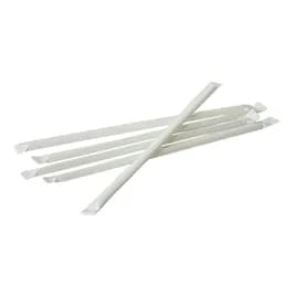 Victoria Bay Jumbo Straw 0.22X7.75 IN Plastic Clear Wrapped 400/Pack