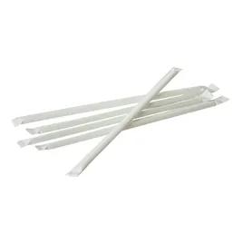 Victoria Bay Jumbo Straw 0.22X7.75 IN Plastic Clear Wrapped 400/Pack