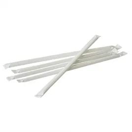 Jumbo Straw 0.22X7.75 IN Plastic Clear Wrapped 400/Pack