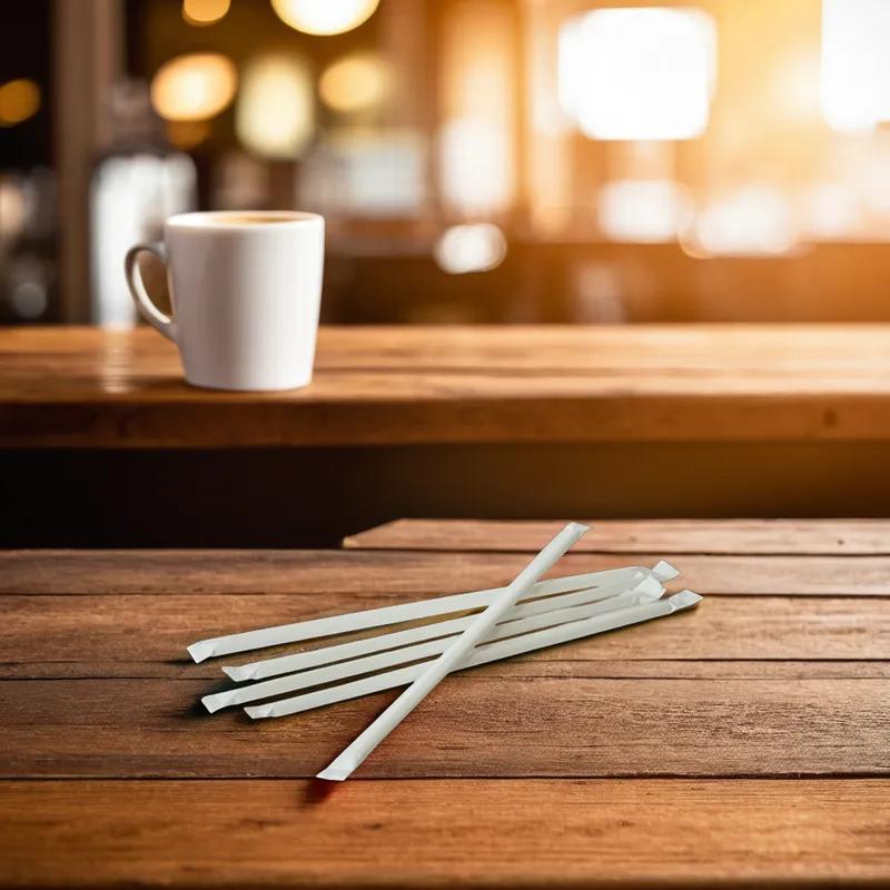 Victoria Bay Jumbo Straw 0.22X7.75 IN Plastic Clear Wrapped 400/Pack