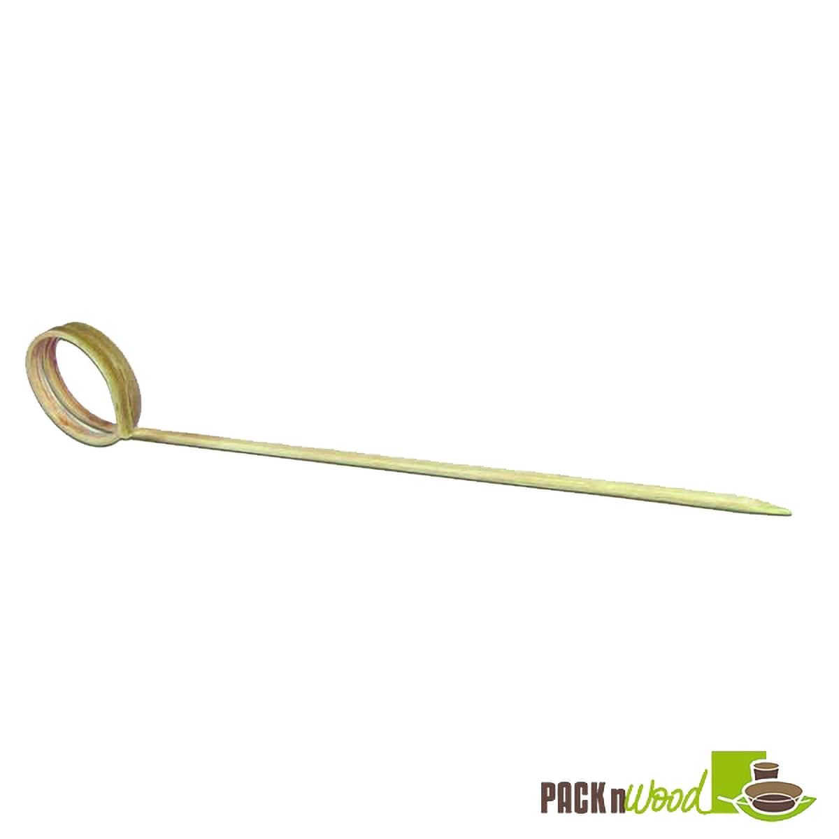 Side-Twisted Skewer 4.7 IN Bamboo Natural 100 Count/Pack 20 Packs/Case 2000 Count/Case