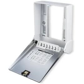 Paper Towel Dispenser Plastic Chrome C-Fold Multifold 1/Each