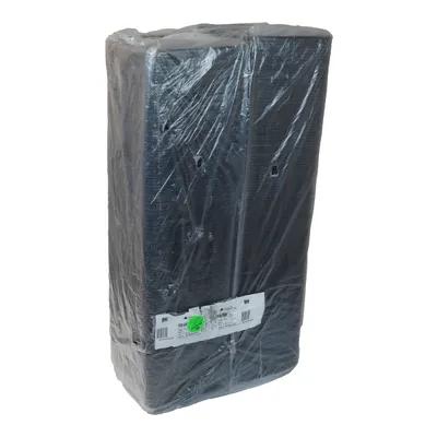 9H Supermarket Tray 11.875X9.875X1.19 IN Polystyrene Foam Black Rectangle Heavy Family Pack 250/Case