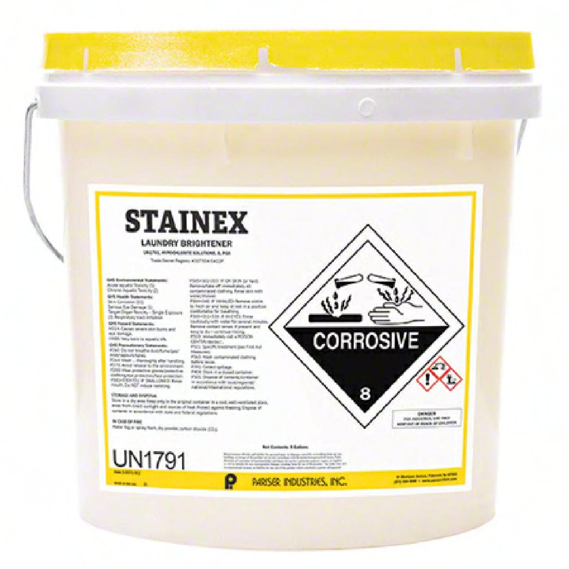 STAINEX Laundry Bleach 5 GAL Liquid 15% Bleach 1/Pail