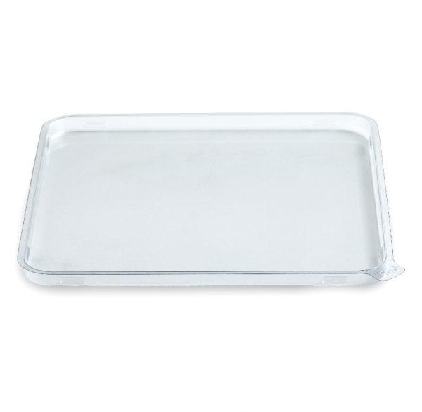 Fresh 'n Clear® Lid Flat 7X7X0.36 IN PET Clear Square For Container 200/Case
