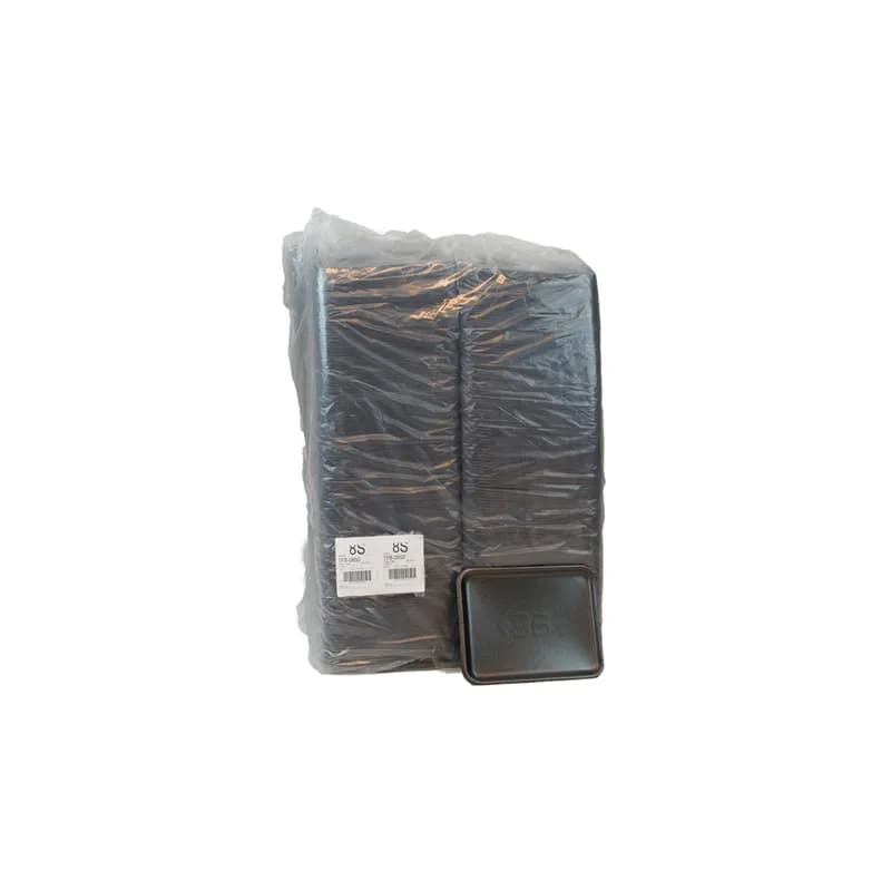8S Tray 10X8X0.65 IN Polystyrene Foam Black 500/Case