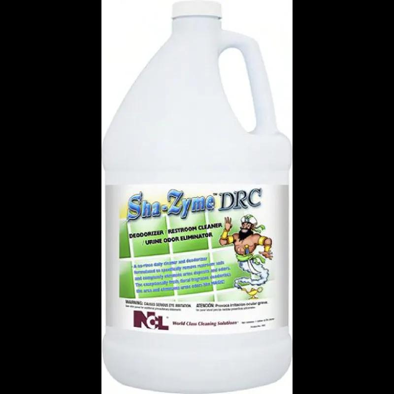 SHA-ZYME Deodorizing Cleaner Fresh Floral Blue 1 GAL Restroom Cleaning 4/Case