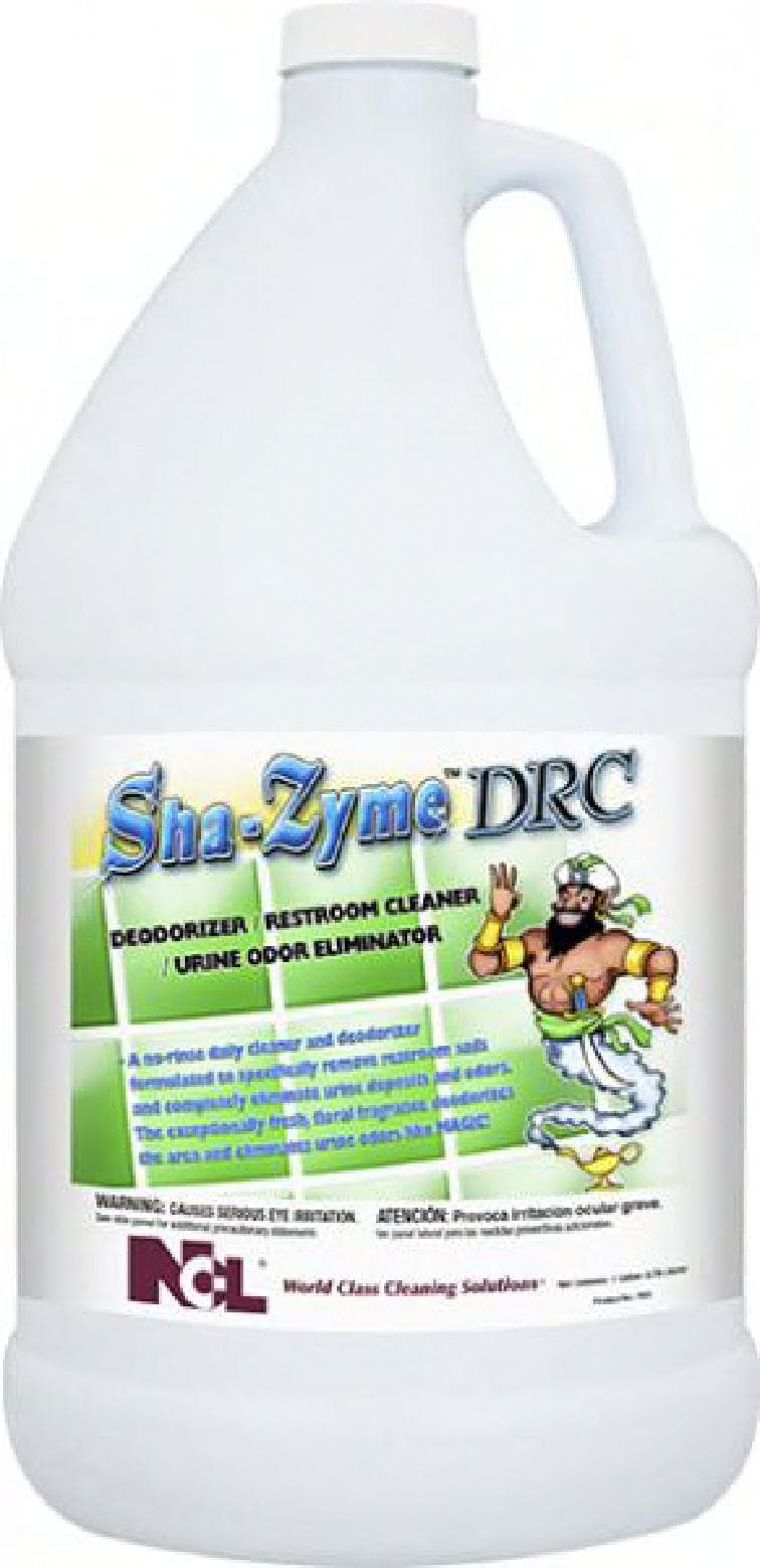 SHA-ZYME Deodorizing Cleaner Fresh Floral Blue 1 GAL Restroom Cleaning 4/Case