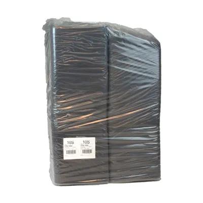 10S Tray 10.75X5.7X0.65 IN Polystyrene Foam Black Rectangle 500/Case