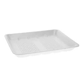 Tray 11.875X9.875X1.19 IN Polystyrene Foam White Rectangle Family Pack 250/Case