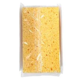 Victoria Bay Scrubbing Sponge 3.3X5.9 IN Light Duty Synthetic Fiber White Yellow 20/Case