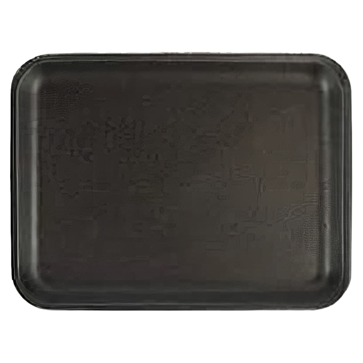 Dyne-A-Pak 20S Meat Tray 8.5X6.5X0.625 IN Polystyrene Foam Black 500/Case