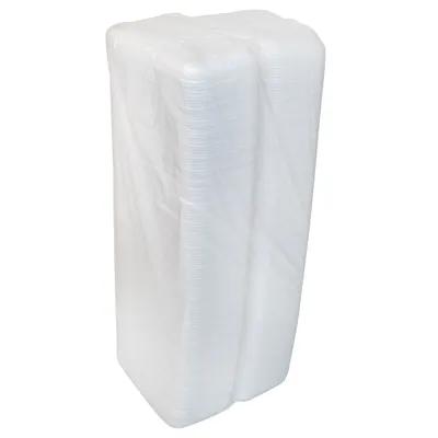 10S Supermarket Tray 10.75X5.7X0.65 IN 1 Compartment Polystyrene Foam White Rectangle 500/Case