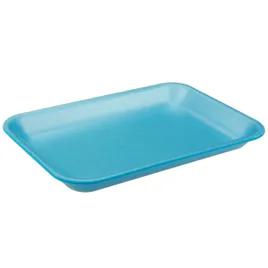 2 Supermarket Tray 8.2X5.7X0.91 IN Polystyrene Foam Blue Rectangle 500/Case