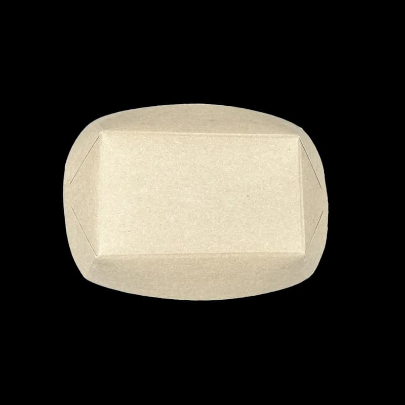 Food Tray 2.5 LB Paper Kraft Rectangle 500/Case