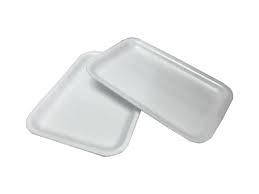 Dyne-A-Pak 1014 Tray 14X9.75X0.75 IN Polystyrene Foam White 100/Case