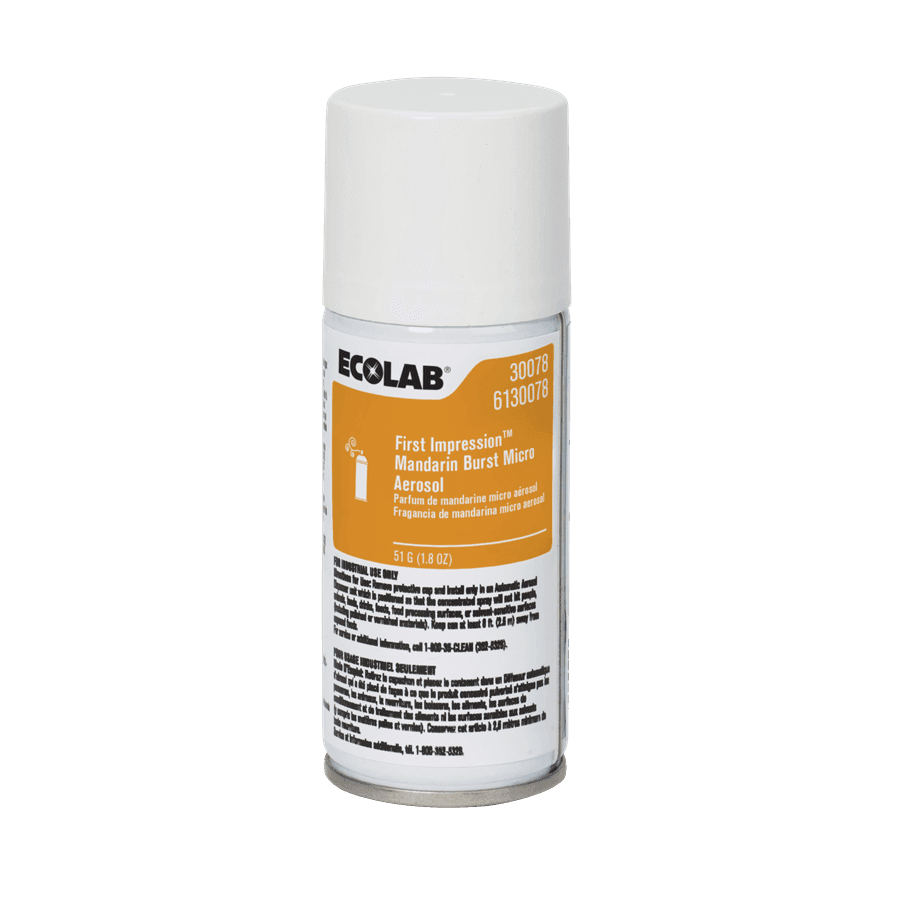 First Impressions™ Air Freshener Mandarin Orange Clear Amber Aerosol 1.8 OZ Ready to Use 12/Case