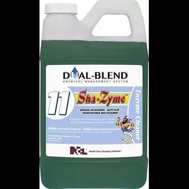 SHA-ZYME Pleasantly Fresh Floor Cleaner Degreaser 1 GAL Daily Concentrate Enzymatic 4/Case