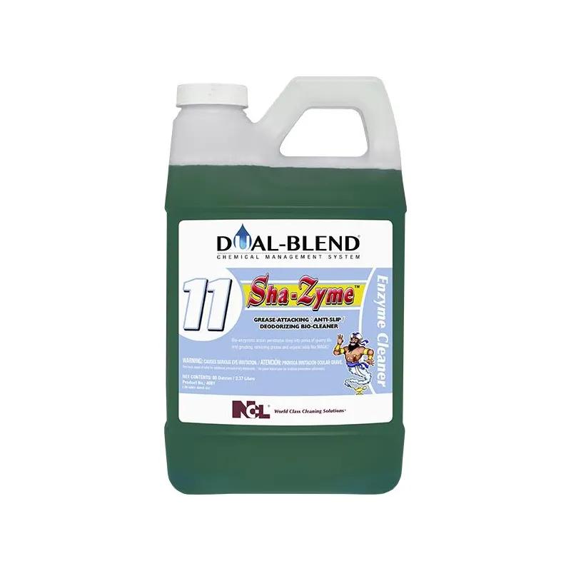 SHA-ZYME Pleasantly Fresh Floor Cleaner Degreaser 1 GAL Daily Concentrate Enzymatic 4/Case