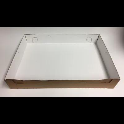 Cake Box Full Size 26X18X4 IN Paperboard White Corrugated Bottom 50/Case