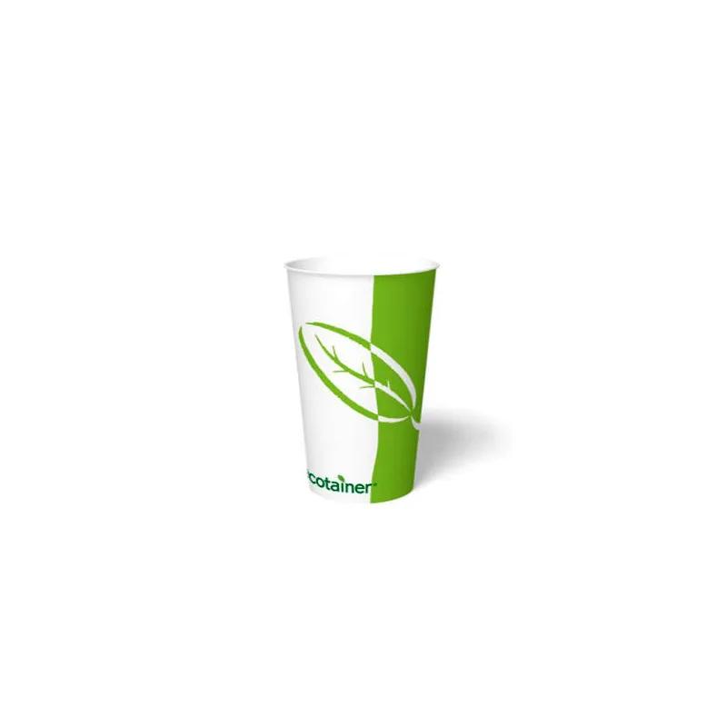 ecotainer Cold Cup 22 OZ PLA Paper White 1000/Case