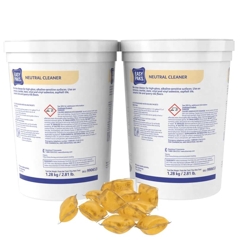 Easy Paks® Pine All Purpose Cleaner Neutral Powder RTU 90 Count/Pack 2 Packs/Case 180 Count/Case